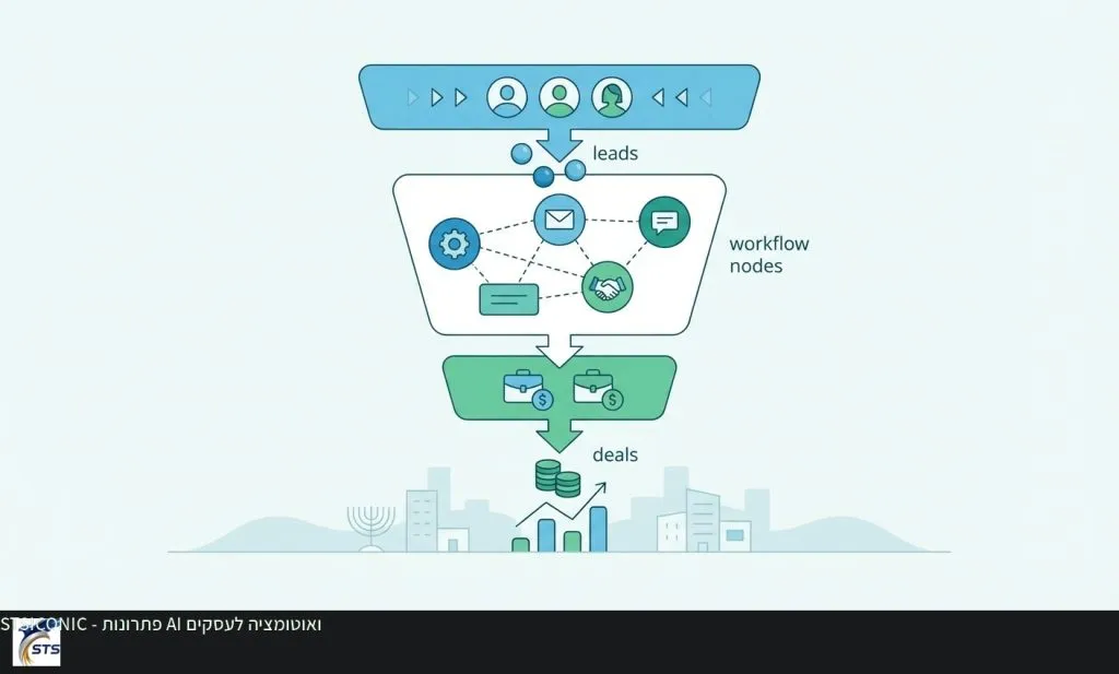 אוטומציה של תהליך המכירה - ממוביל ללקוח