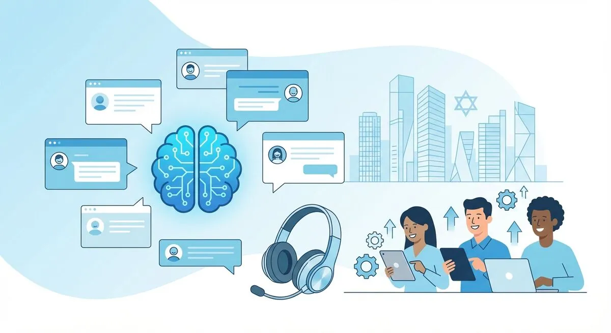 שירות לקוחות אוטומטי עם AI - מענה חכם 24/7