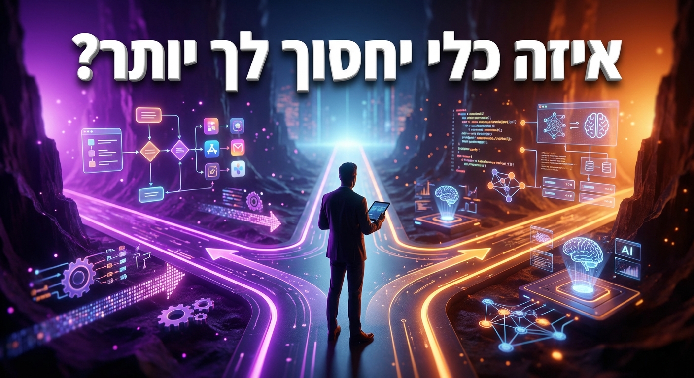 השוואת Make מול n8n לאוטומציות עסקיות