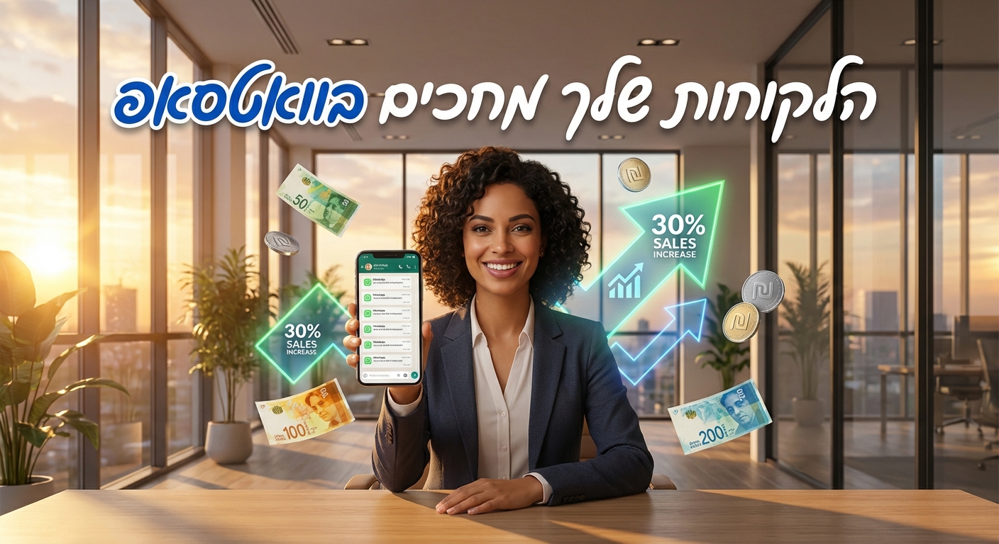 בעל עסק ישראלי מגדיל מכירות עם בוט וואטסאפ
