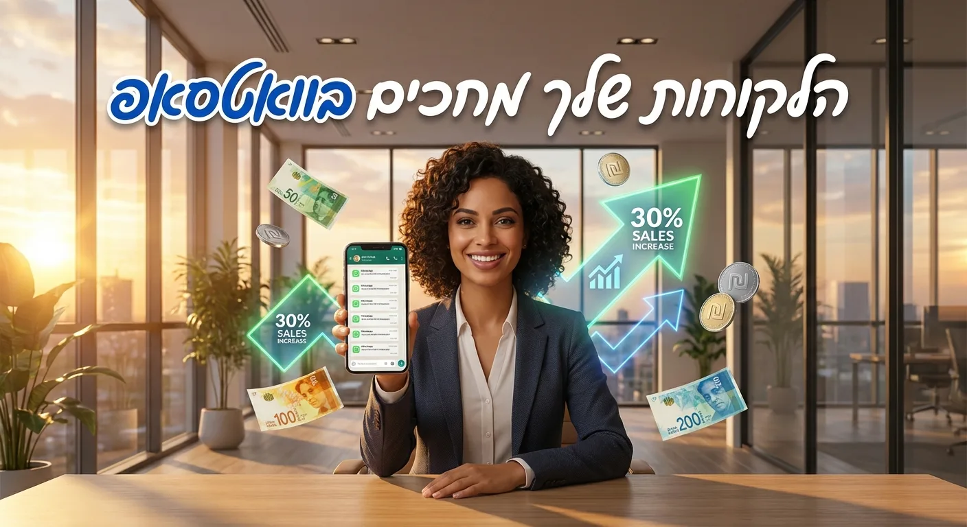 בעל עסק ישראלי מגדיל מכירות עם בוט וואטסאפ