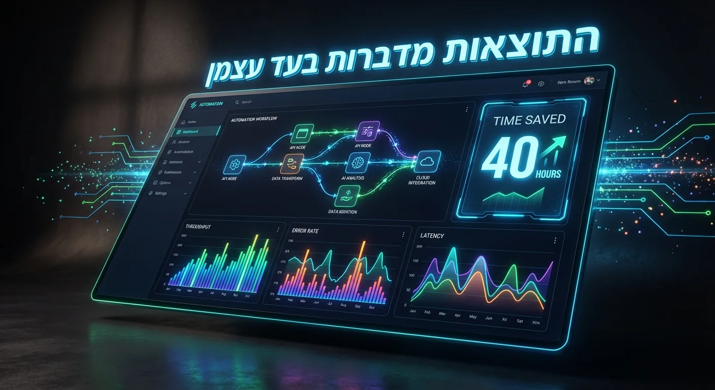 תוצאות אוטומציה עסקית — חיסכון בזמן ועלויות