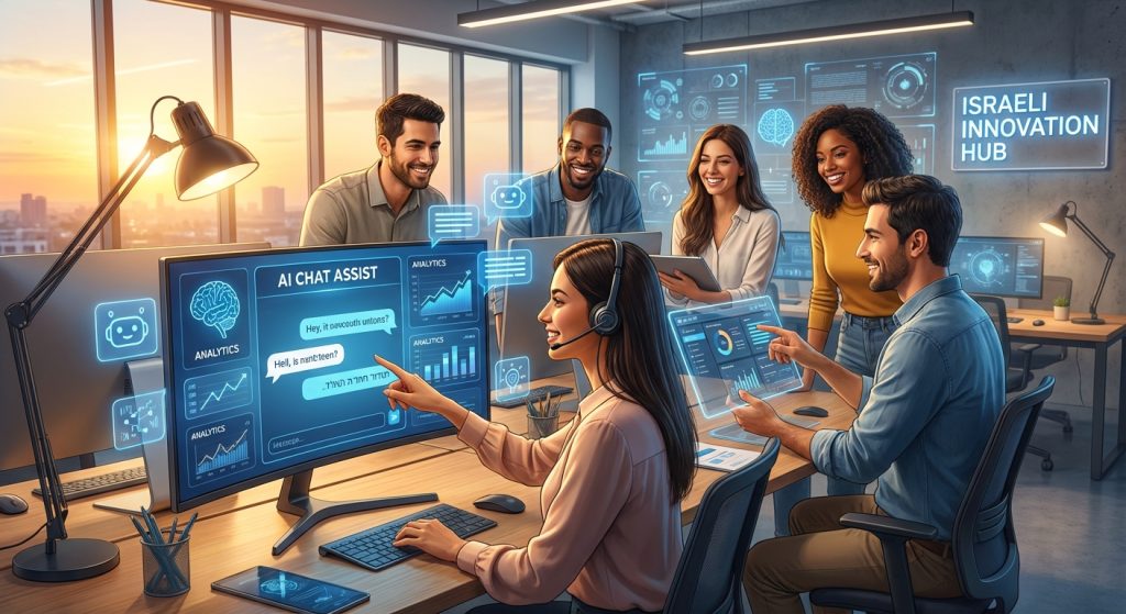 אוטומציית שירות לקוחות עם בינה מלאכותית - צוות מקצועי עם טכנולוגיית AI