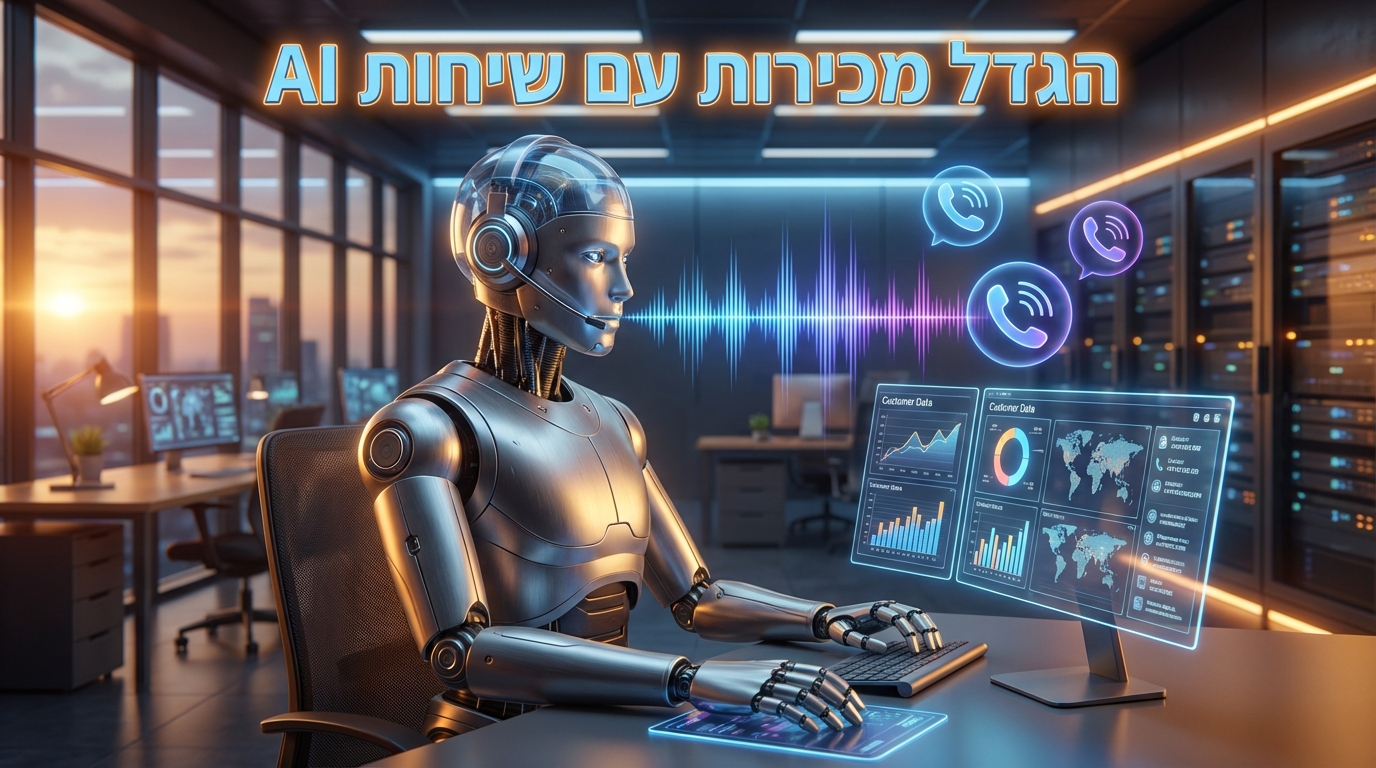 סוכן AI קולי מבצע שיחות מכירה אוטומטיות