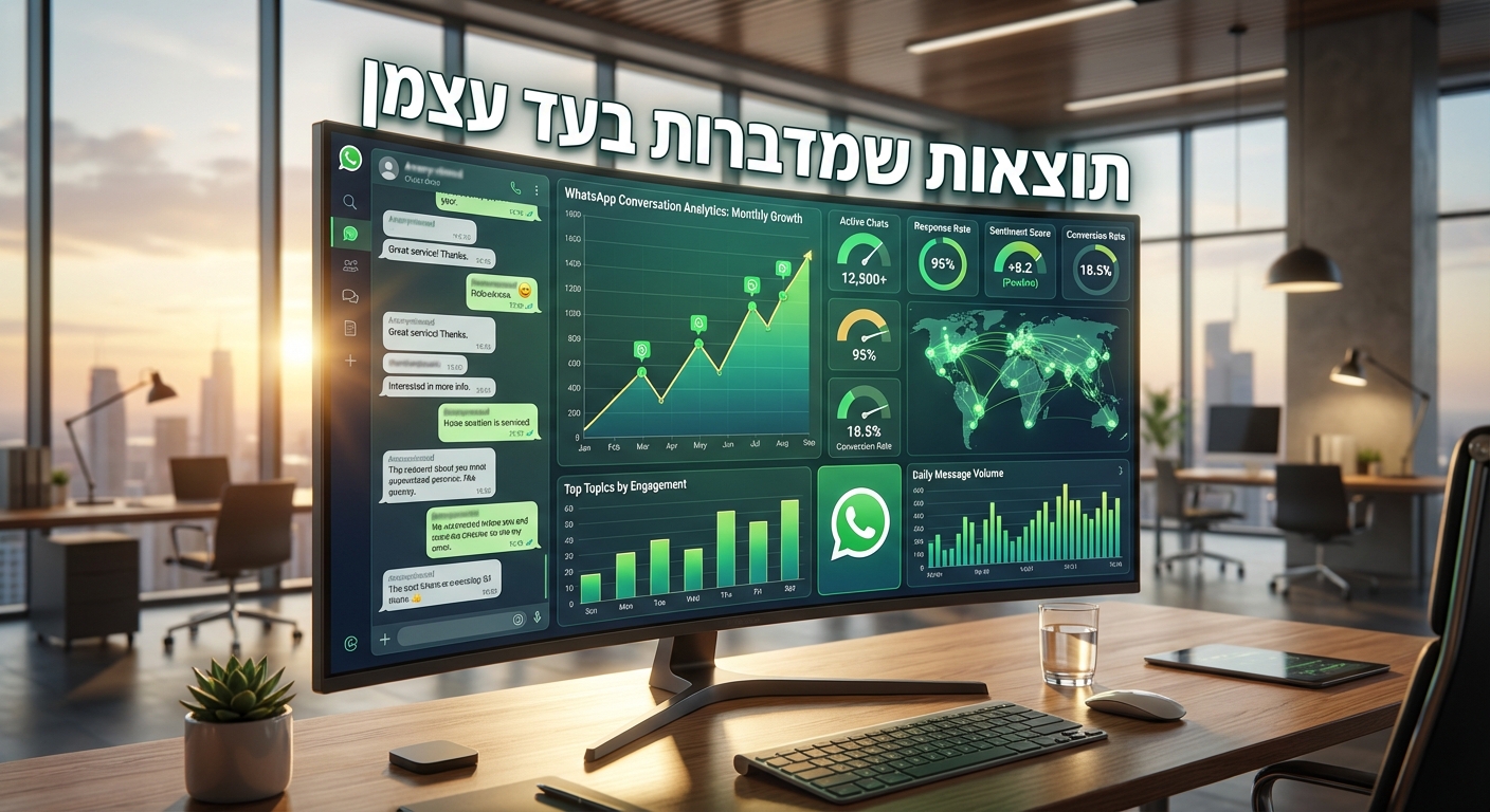 אנליטיקת בוט וואטסאפ - תוצאות שמדברות בעד עצמן
