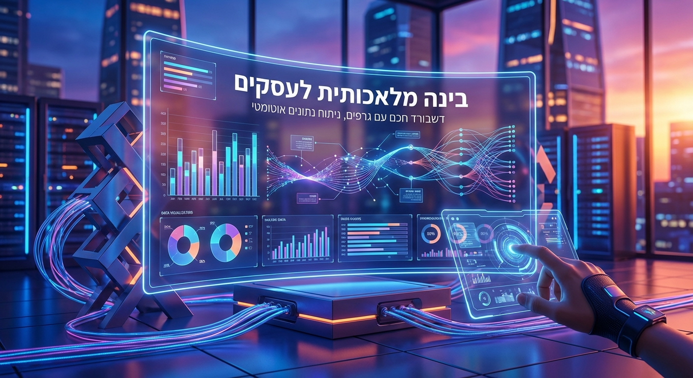 צוות עסקי מטמיע AI — ניהול שינוי ארגוני