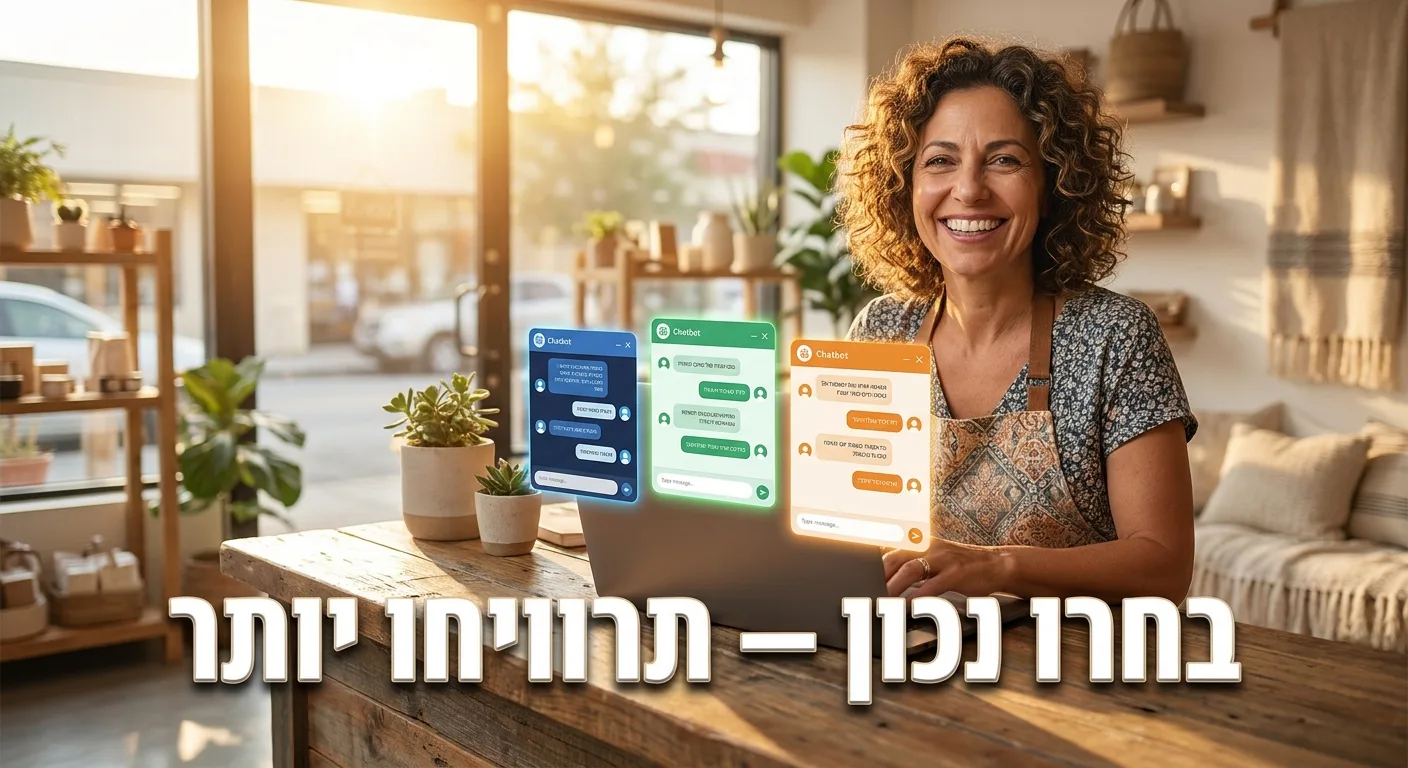 בעל עסק ישראלי בוחר מודל AI