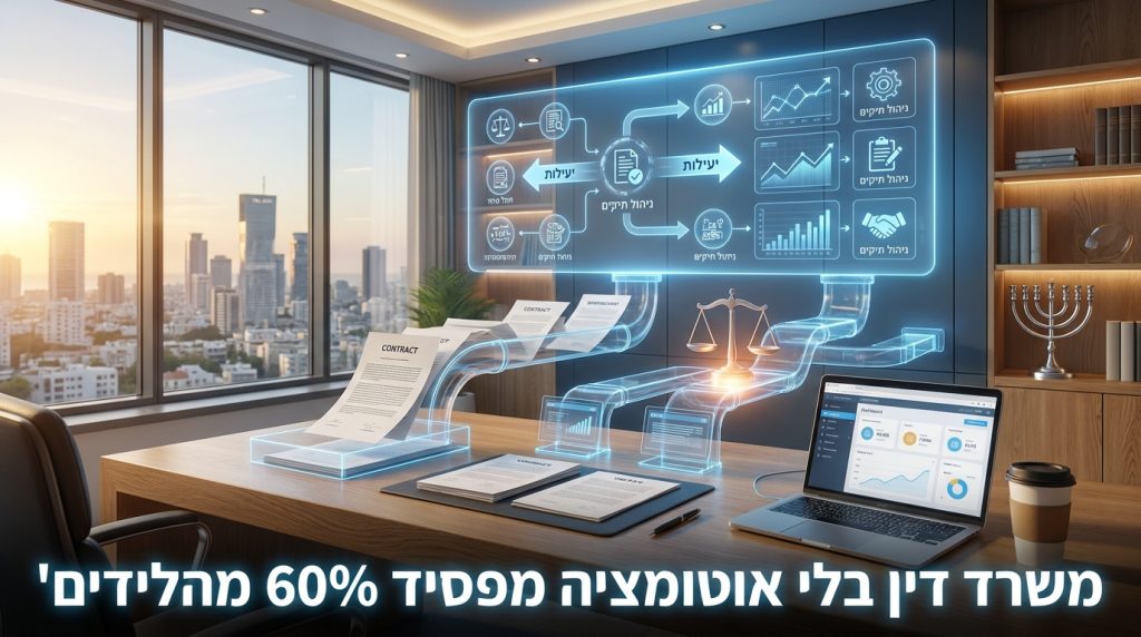 אוטומציות למשרדי עורכי דין — 7 תהליכים שכל משרד חייב לאוטומט ב-2026