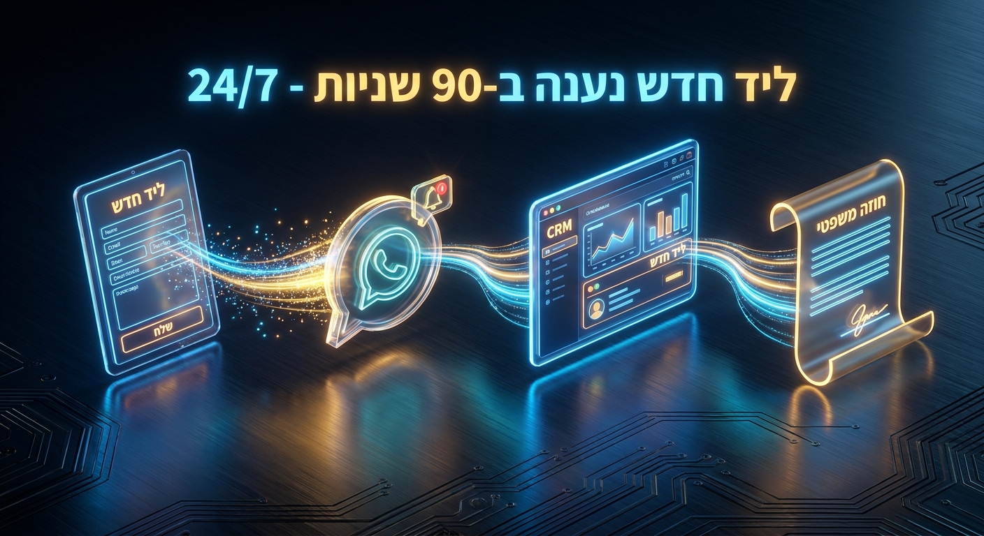 מסלול ליד אוטומטי במשרד דין