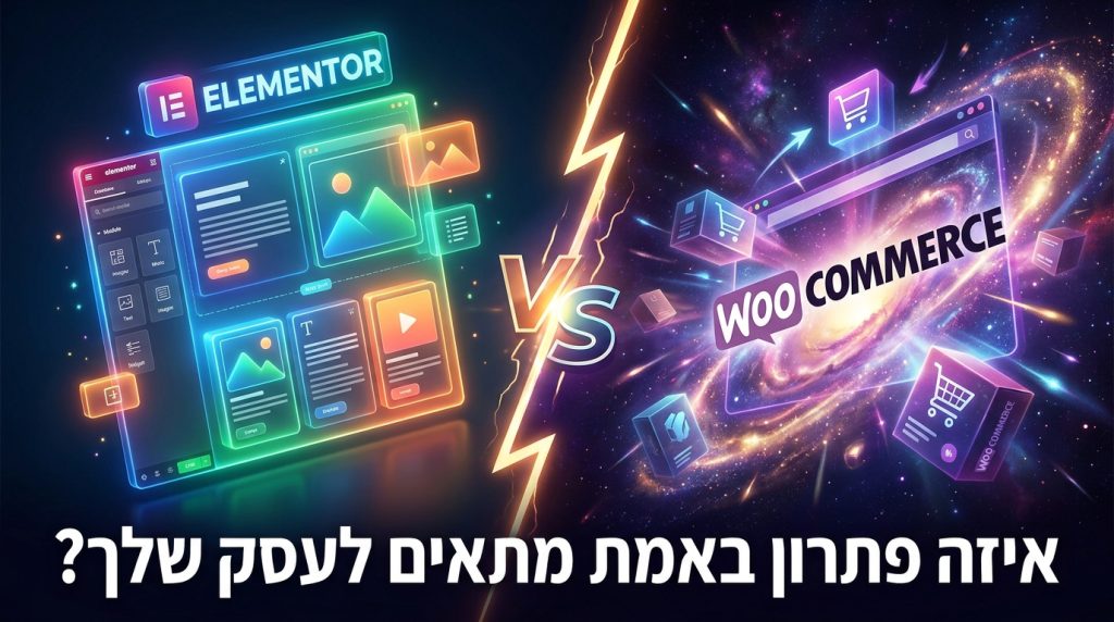 Elementor vs WooCommerce - קרב ענקים