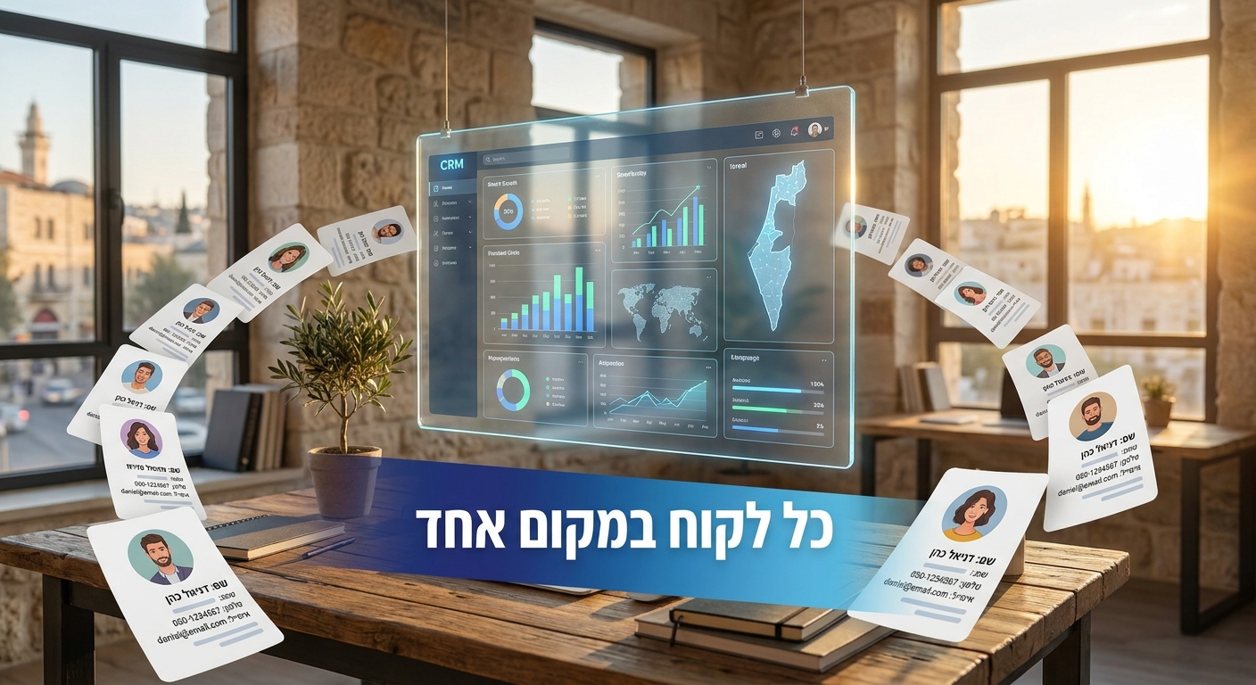 מערכת CRM לעסקים קטנים, כל לקוח במקום אחד