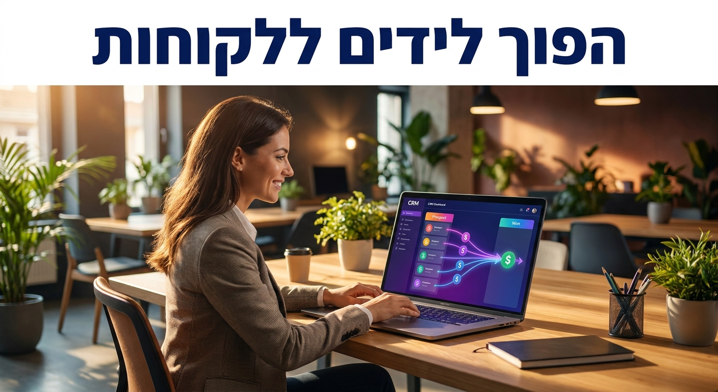 ניהול לידים עם מערכת CRM, הפוך לידים ללקוחות