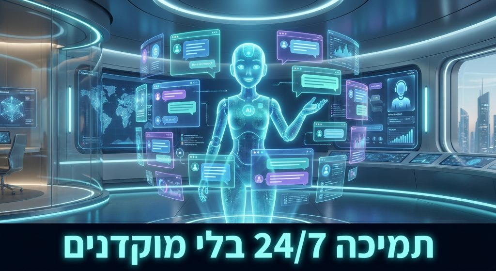 שירות לקוחות AI — סוכן חכם שעונה ללקוחות 24/7