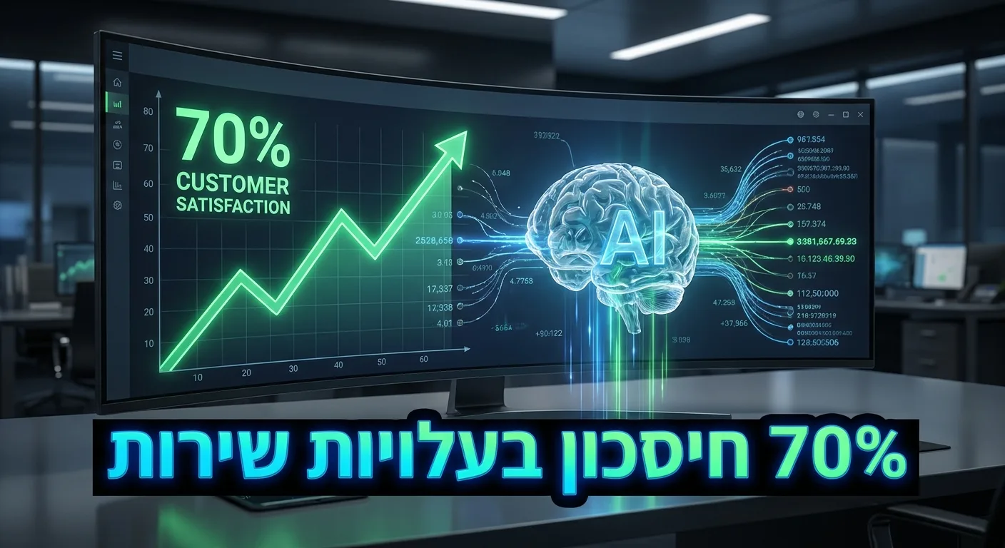 תוצאות שירות לקוחות AI, חיסכון בעלויות ותפוקה גבוהה יותר