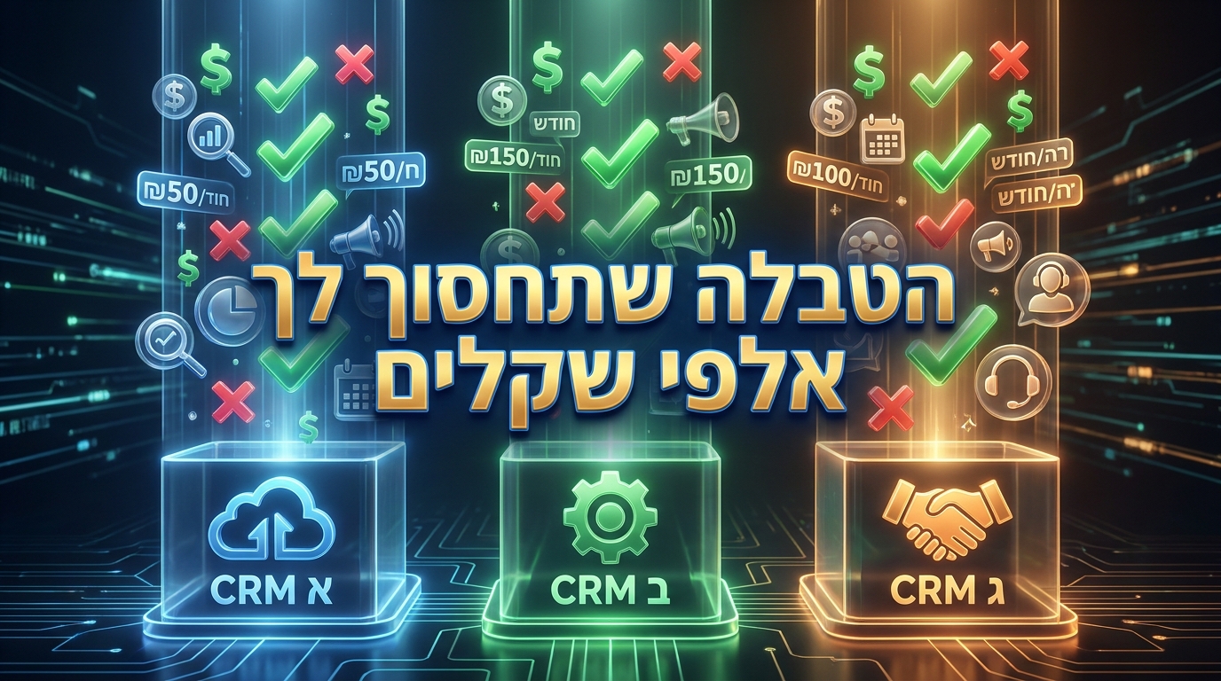 השוואת תכונות ומחירי CRM לעסקים קטנים בישראל