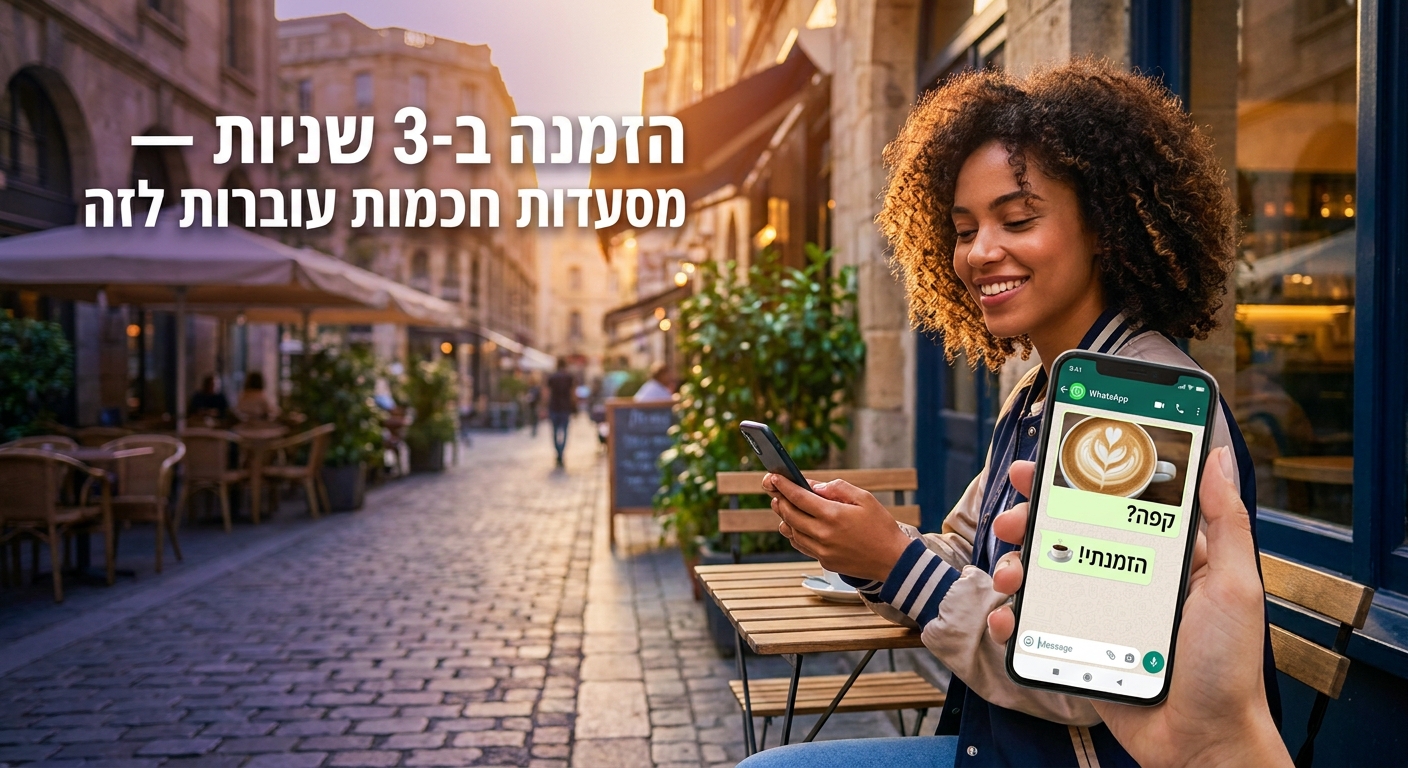 הזמנת מסעדה בוואטסאפ עם AI