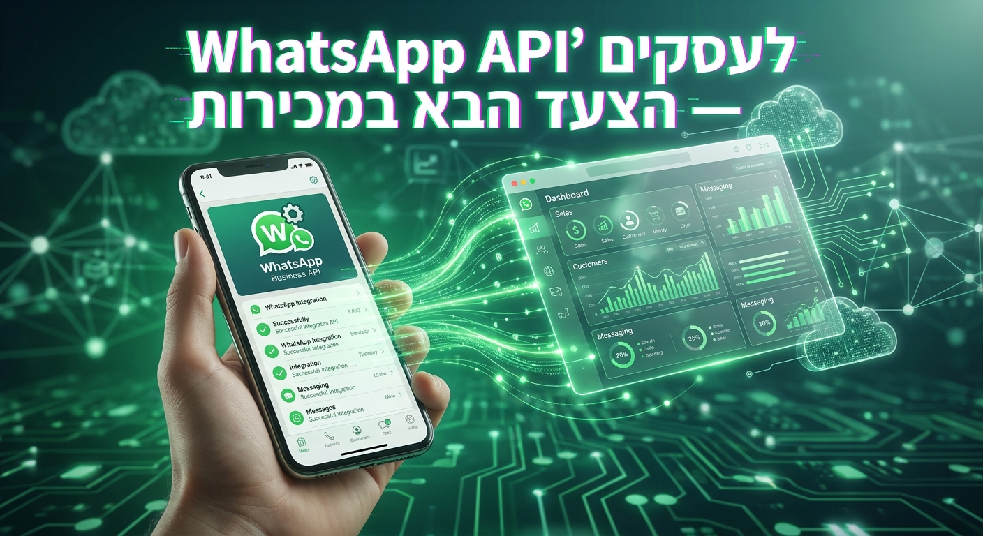 WhatsApp API לעסקים אינטגרציה