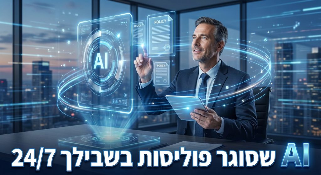 AI לסוכני ביטוח — סוכן AI סוגר פוליסות 24/7