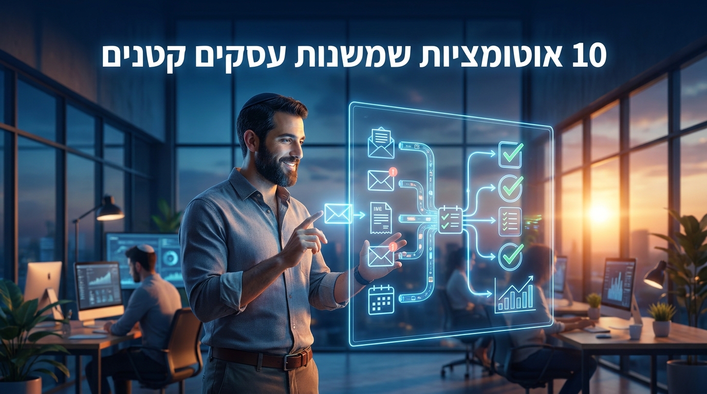 10 אוטומציות שמשנות עסקים קטנים