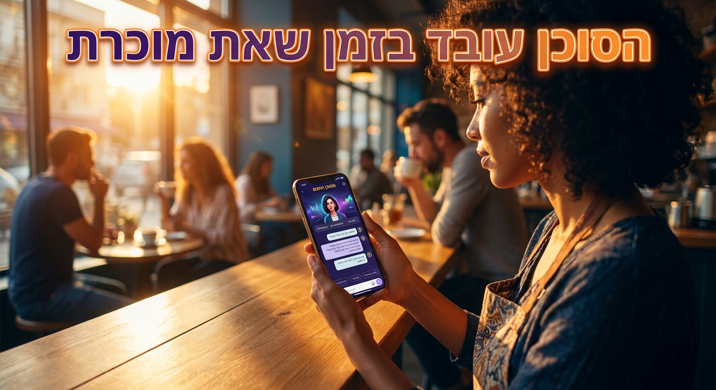 בעלת עסק ישראלית עם סוכן AI במאי 2026