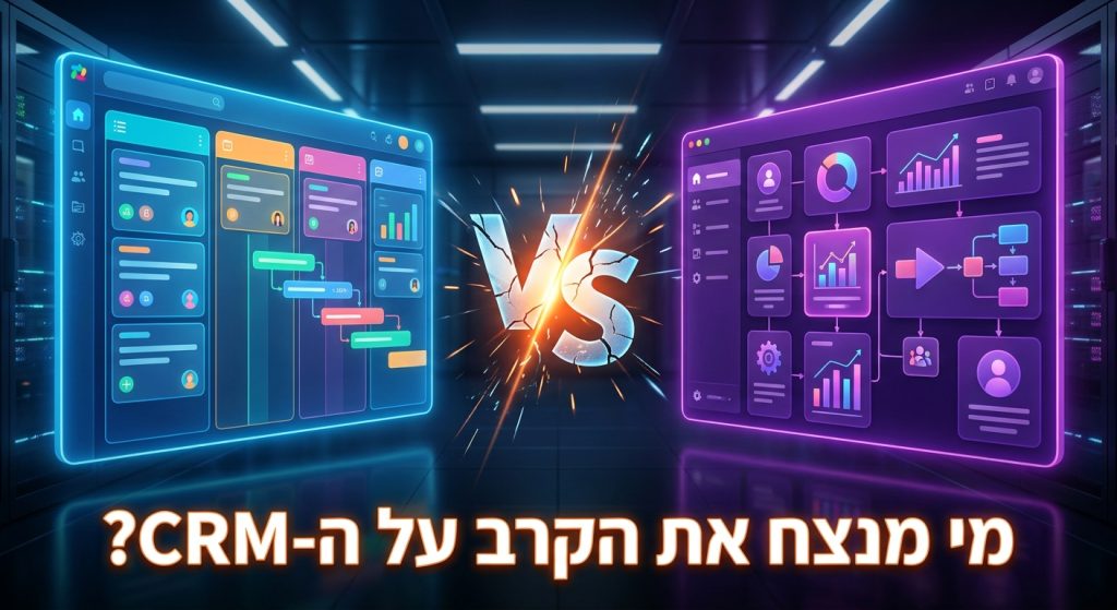 Monday vs Zoho CRM — איזו מערכת מתאימה לעסק קטן בישראל ב-2026