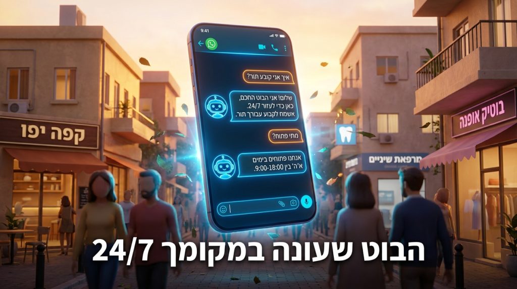 בוט וואטסאפ AI לעסקים ישראלים 2026
