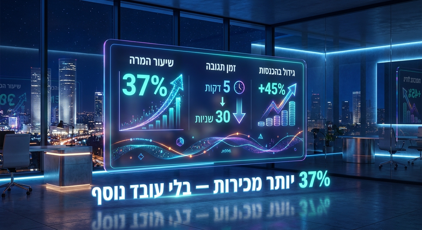 תוצאות בוט AI לעסק קטן