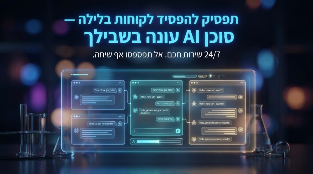 סוכן AI לשירות לקוחות 24/7 לעסק קטן