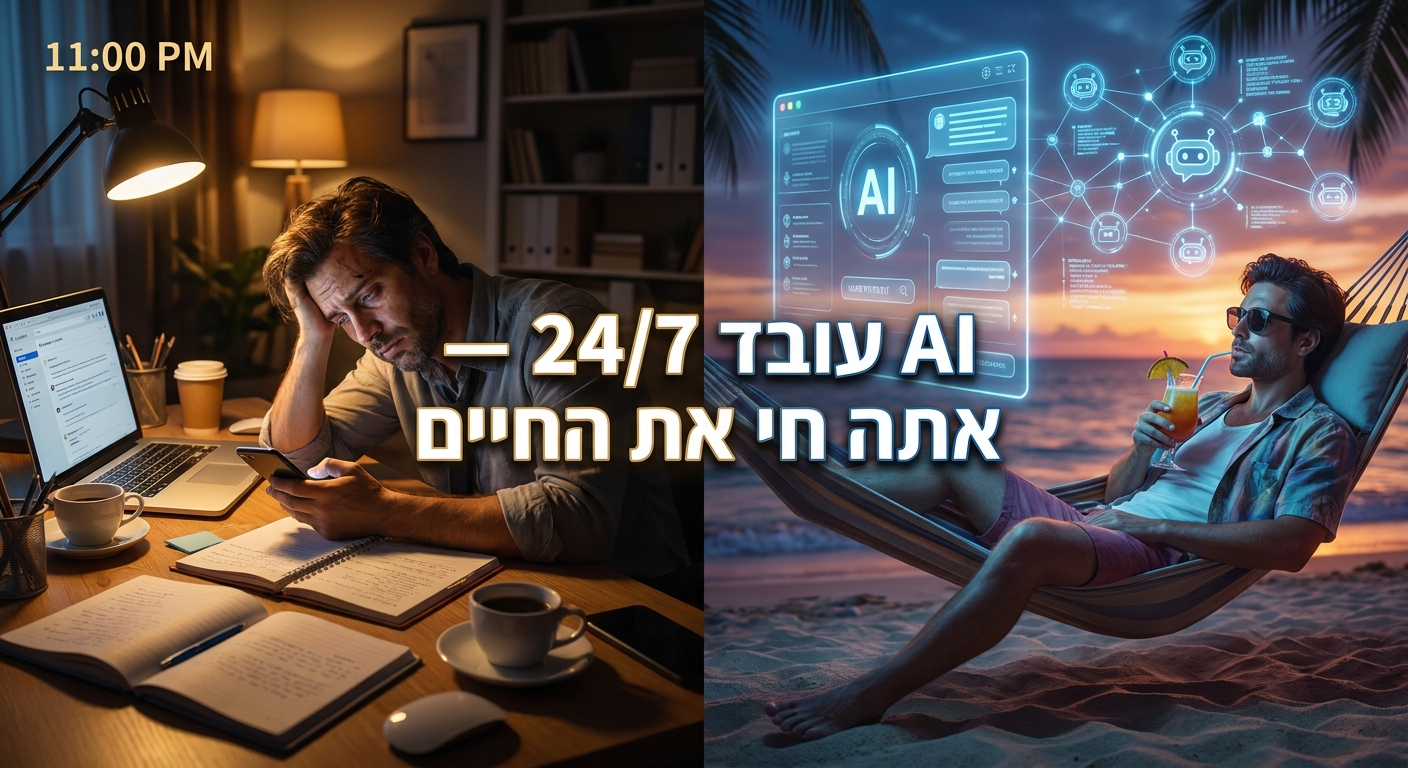 סוכן AI עובד 24/7 בעסק קטן