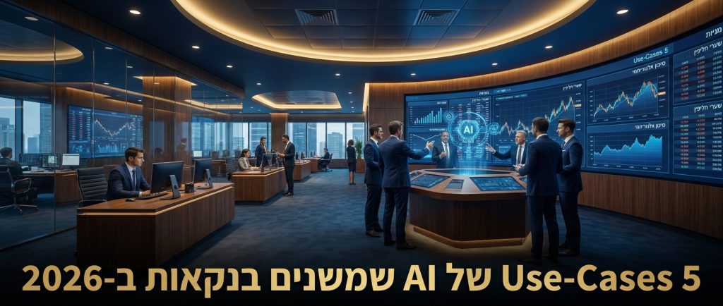 AI לבנקאות ישראלית 2026 דשבורד trading floor