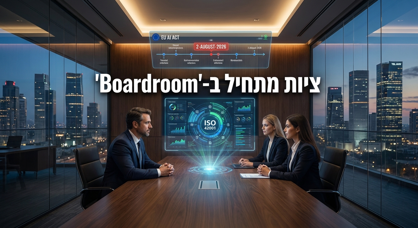 ISO 42001 EU AI Act compliance boardroom