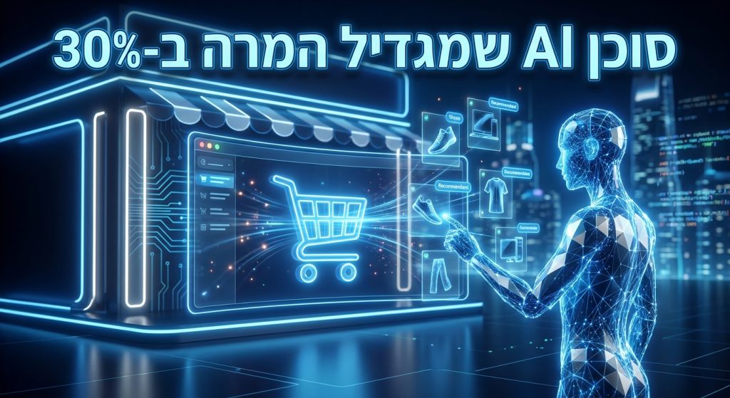 סוכן AI לחנות אונליין מגדיל המרה