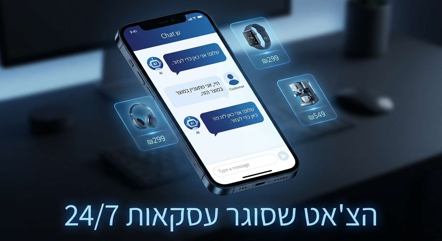 צ'אט AI ללקוחות חנות אונליין
