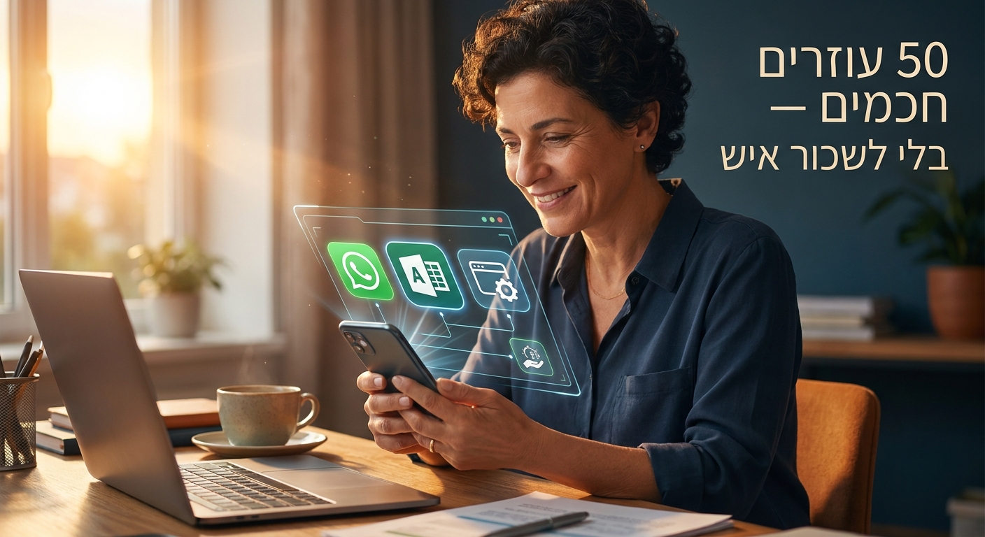 50 עוזרי AI לעסק קטן בישראל