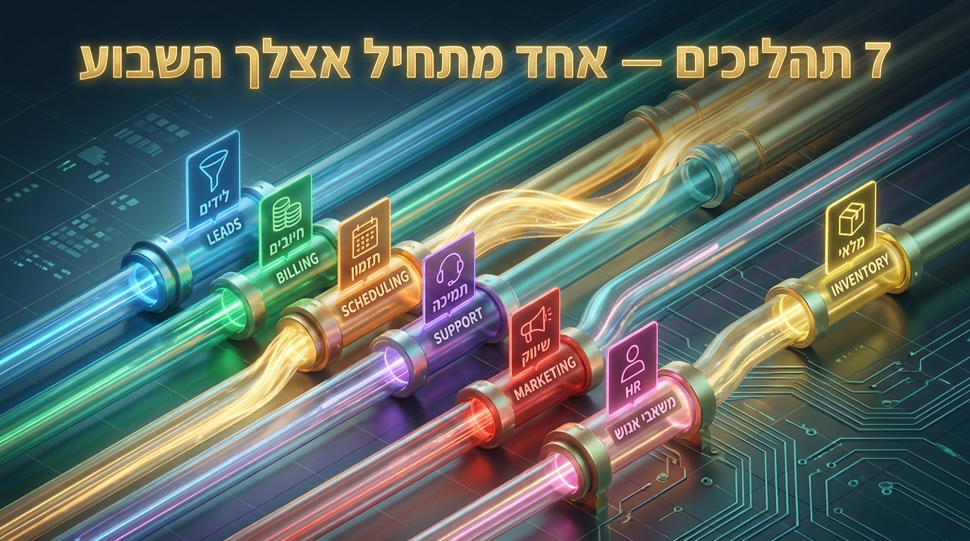 7 תהליכים לאוטומציה בעסק קטן