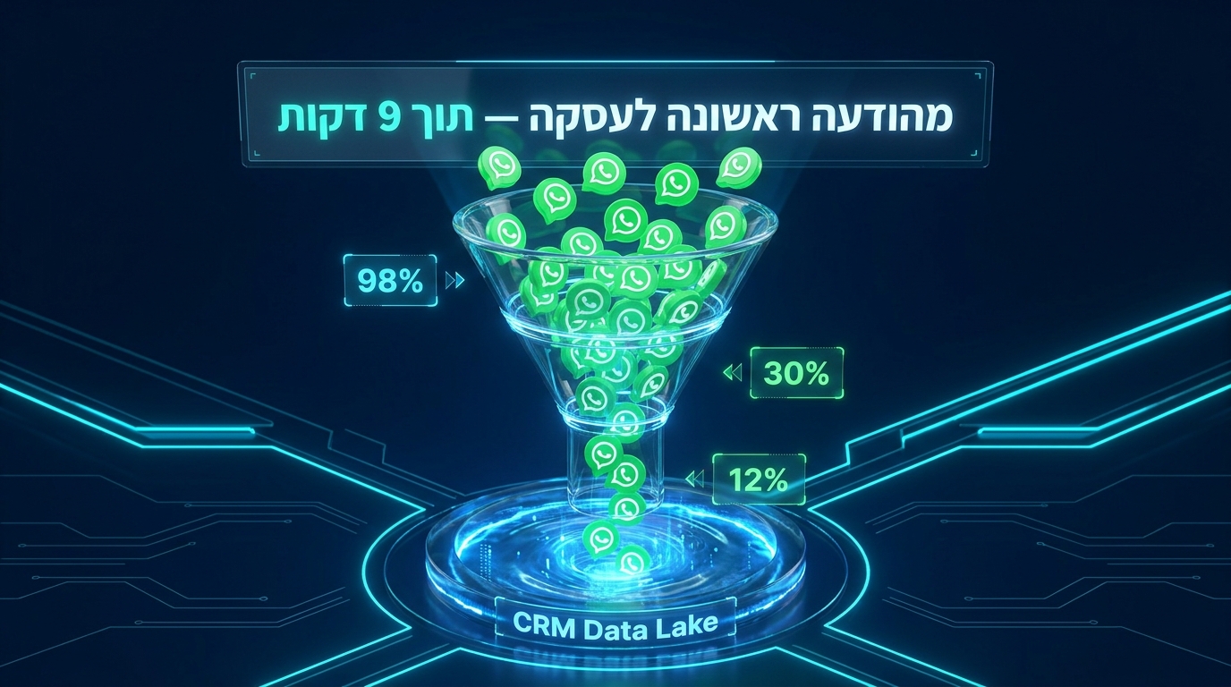 פאנל המכירות בוואטסאפ — מהודעה ראשונה ועד עסקה תוך 9 דקות
