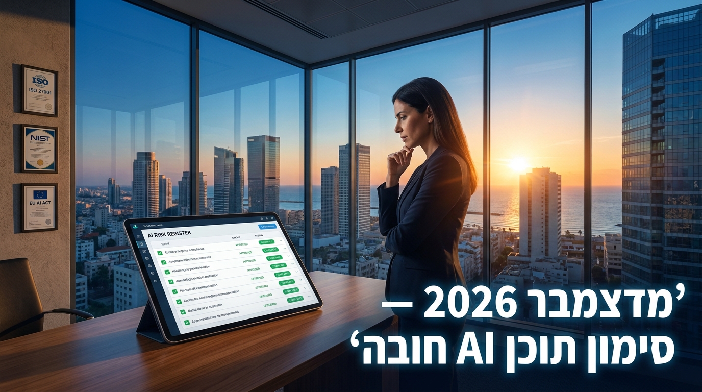 ממונה ציות AI בארגון ישראלי בוחן את מסגרת הציות ב-2026
