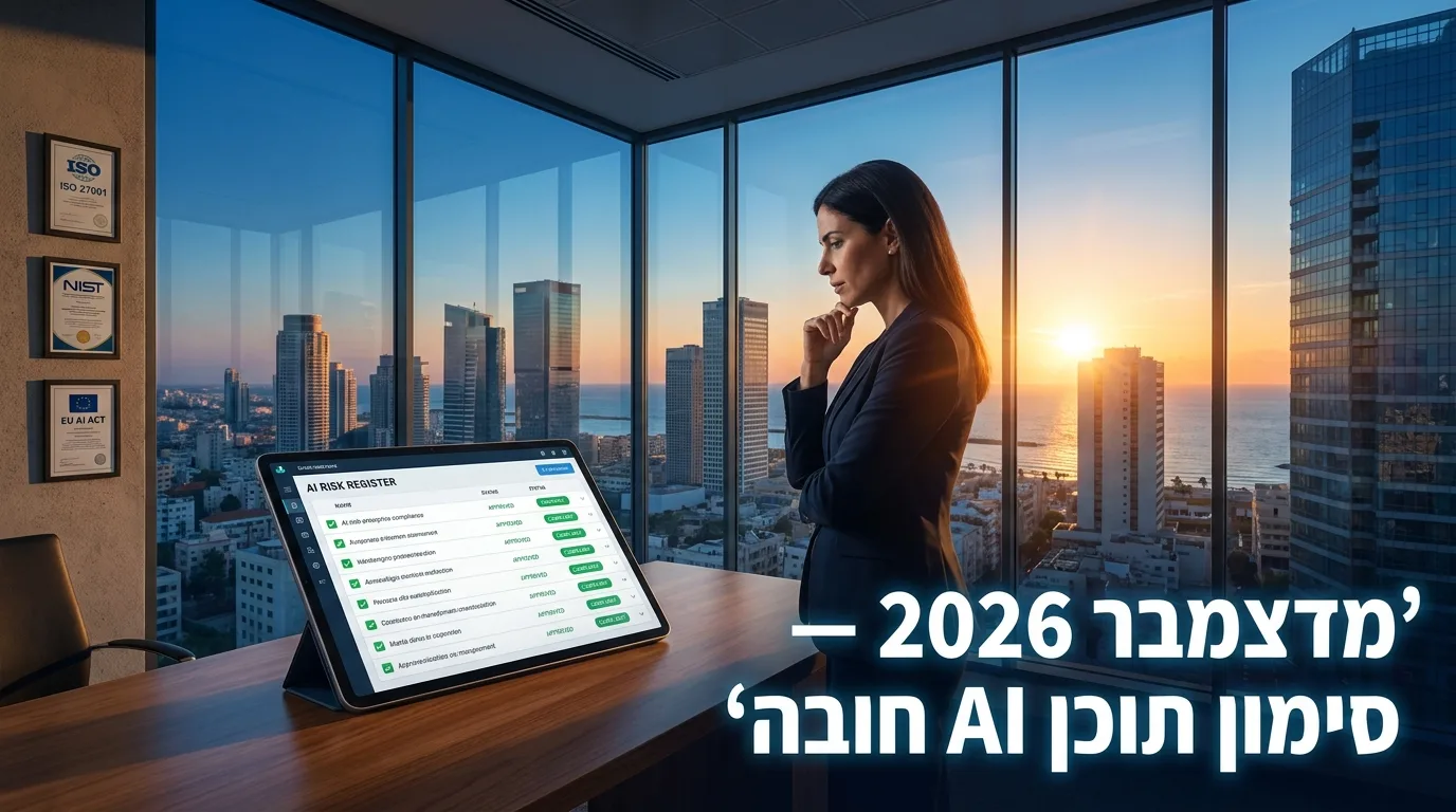 ממונה ציות AI בארגון ישראלי בוחן את מסגרת הציות ב-2026