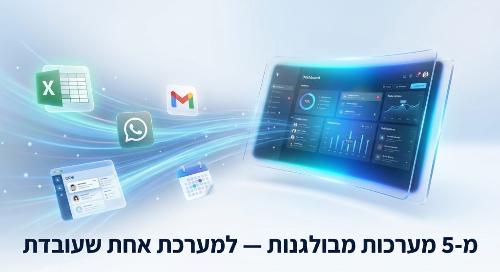איך עושים סדר במערכות הארגון? המדריך הפשוט לאיחוד מערכות 2026