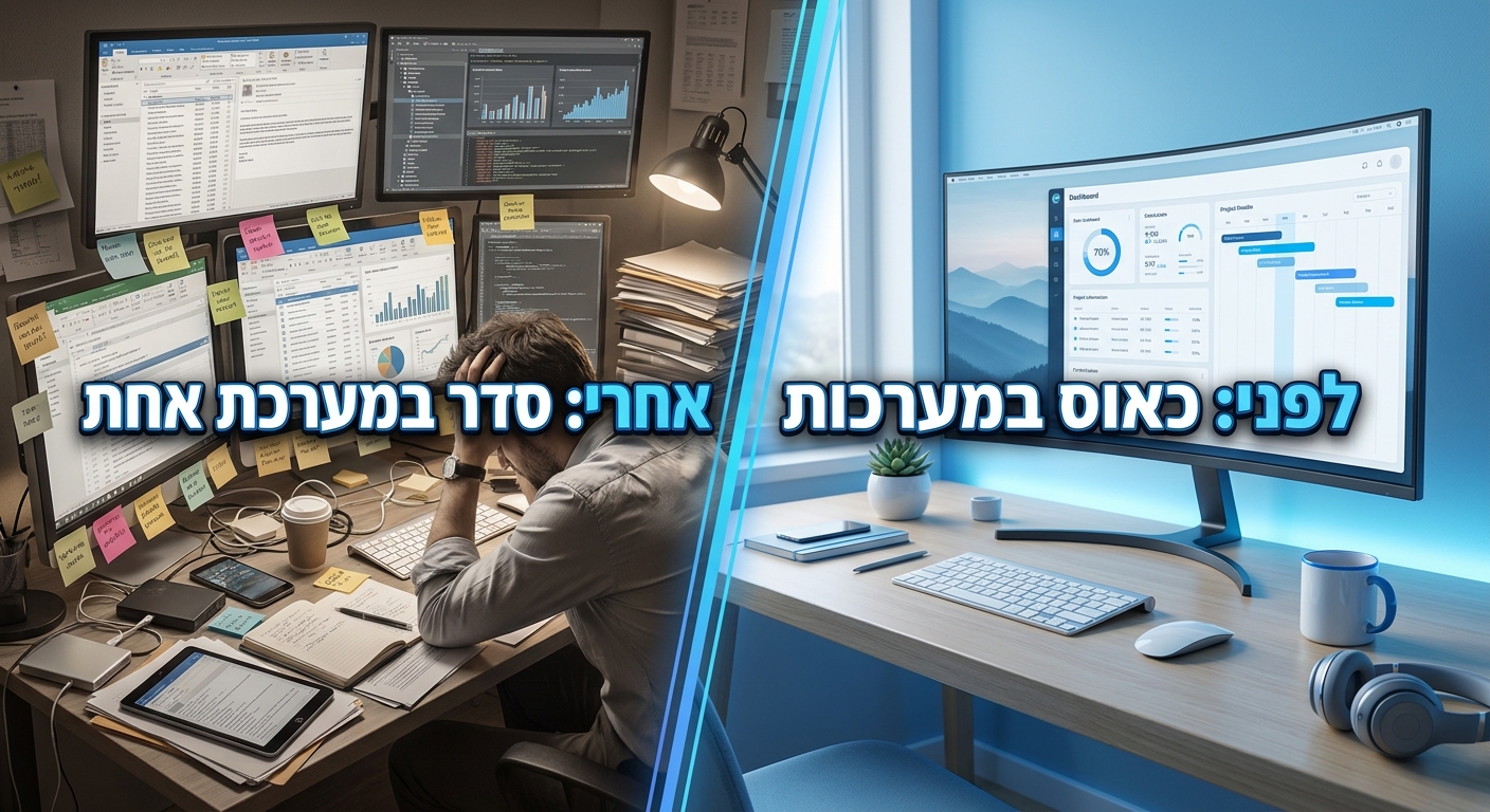 לפני ואחרי איחוד מערכות בארגון