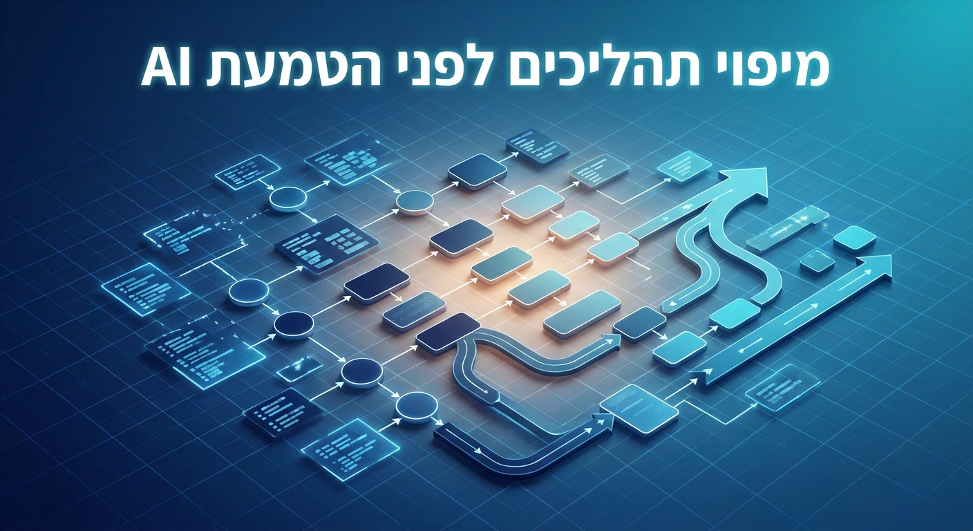מיפוי תהליכים לפני הטמעת AI בארגון בישראל