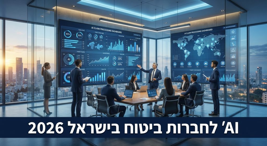 AI לחברות ביטוח בישראל: 3 השימושים המשתלמים והמדריך להטמעה 2026
