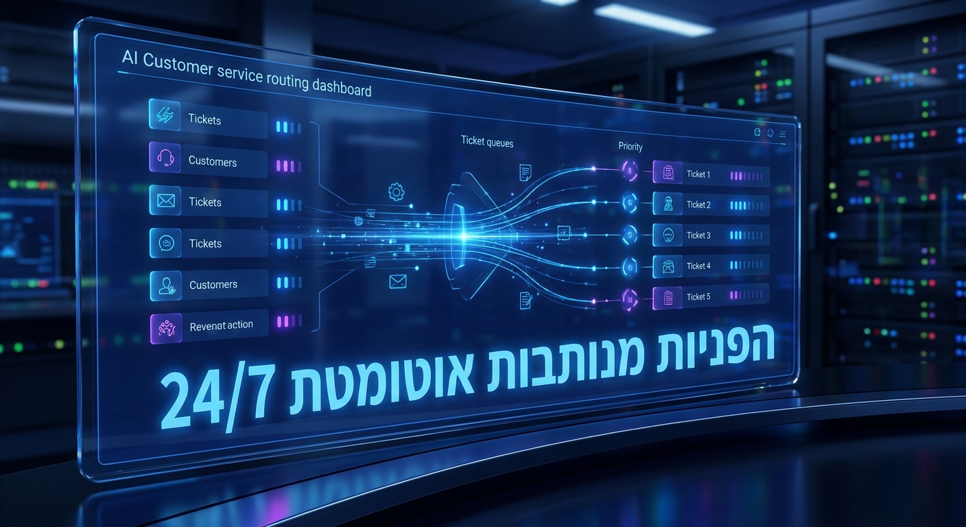 תיוג ופניות אוטומטיות בשירות לקוחות AI