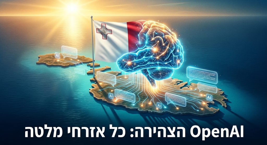 OpenAI Malta ChatGPT לכל אזרחי המדינה STSICONIC