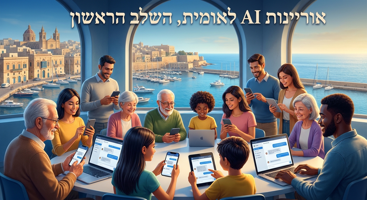 אוריינות AI לאומית מלטה - STSICONIC