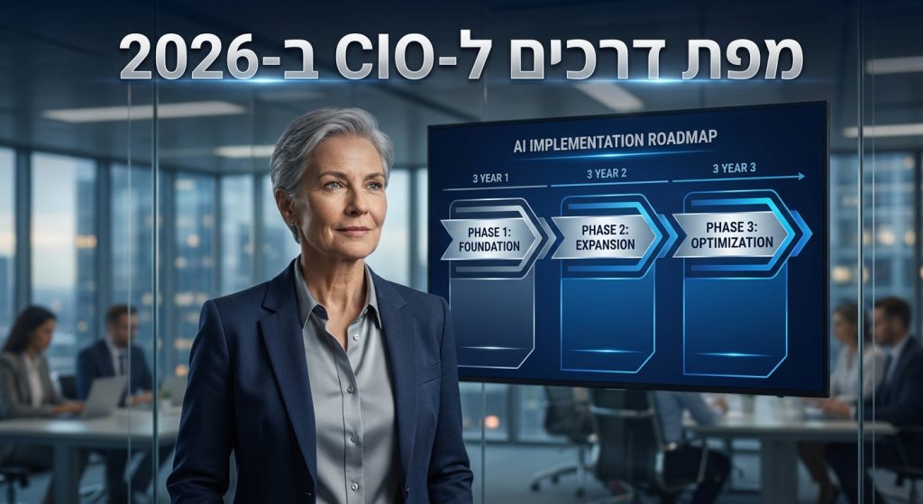 AI ל-CIO 2026: מפת דרכים תלת-שנתית, governance ו-integration בארגון