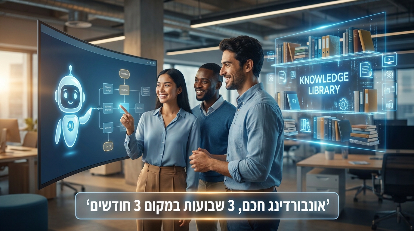 אונבורדינג חכם עם AI בארגון