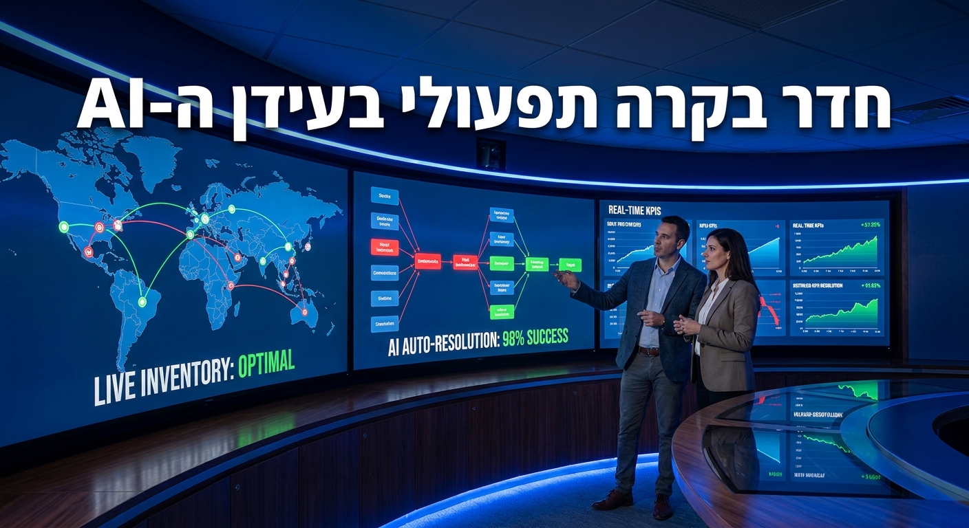חדר בקרה תפעולי AI לארגון