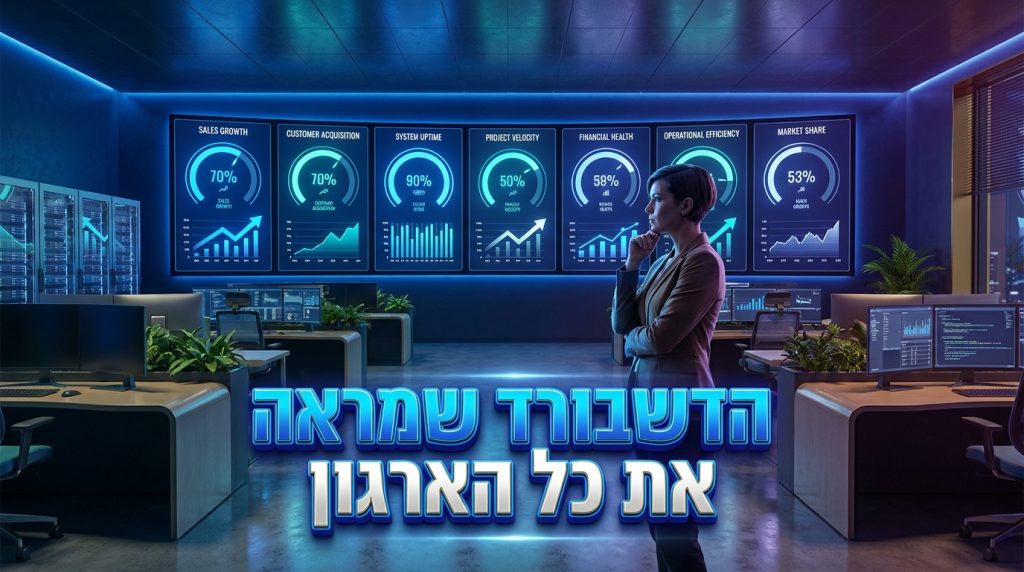 דשבורד ניהולי לעסק בינוני 2026: 7 המדדים שבאמת חשובים ואיך AI מציג אותם בזמן אמת