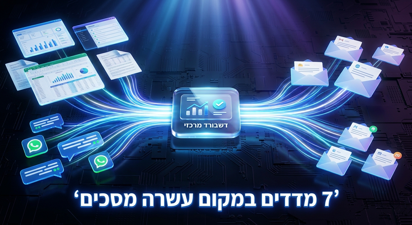 איחוד נתונים לדשבורד ניהולי אחד